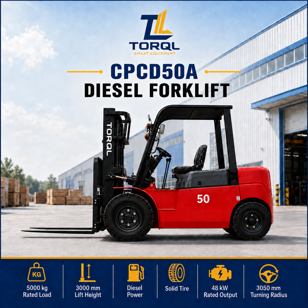 CPCD50A Diesel Forklift
