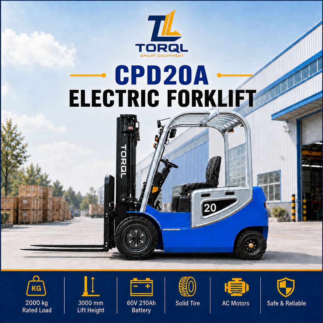 CPD20A Electric Forklift